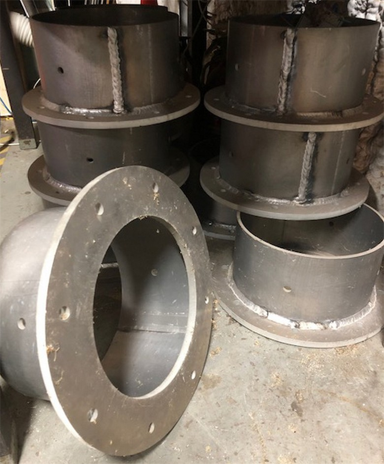 10-inch Aluminum Fabricated Flanges