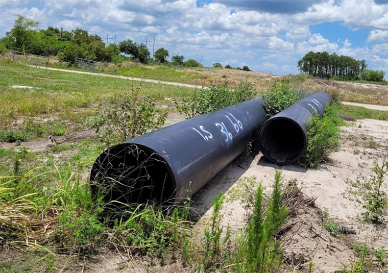 36-inch, HDPE Polypipe, SDR 24,  Various Wall Thicknesses