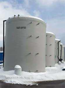 20,000 gallon Fiberglass Storage Tanks (used for Polymer)